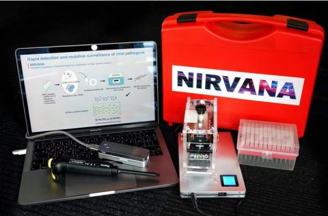 Le système s’appelle Nirvana, pour nanopore sequencing of isothermal rapid viral amplification for near real-time analysis (Visuel Mo Li/KAUST)